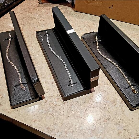 TENNIS BRACELETS 1 CARAT TW GENUINE DIAMOND CIRCLE LINK❗100% GUARANTEED❗️NEW - Picture 14 of 14